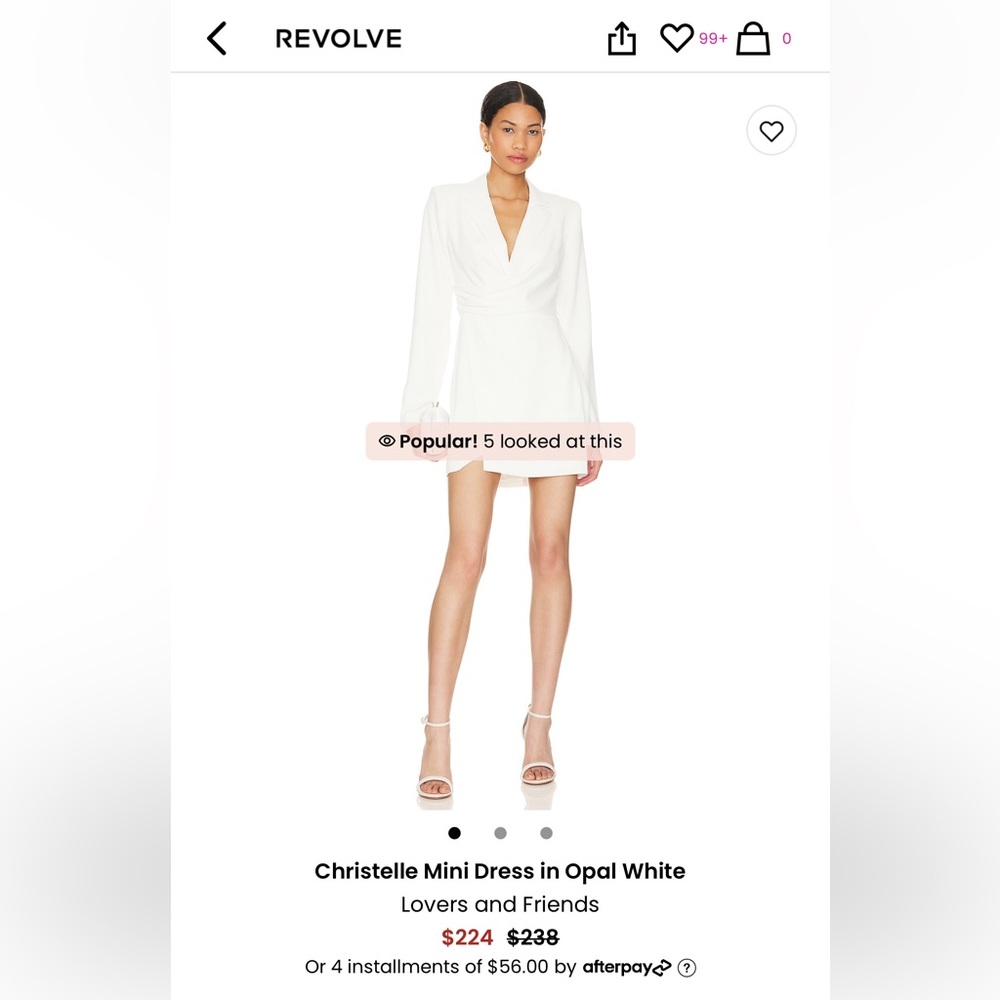 Lovers & Friends White blazer Dress